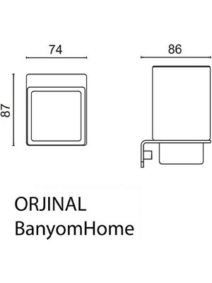 Çelik Banyo Paslanmaz Çelik Paris Montajlı Diş Fırçalığı