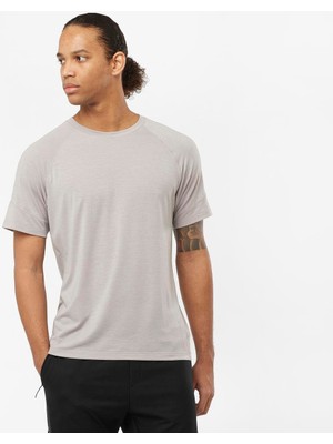 Salomon Runlife Erkek Koşu Tişört - Gri