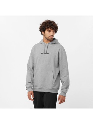 Salomon Logo Pull Over Erkek Sweatshirt - Gri