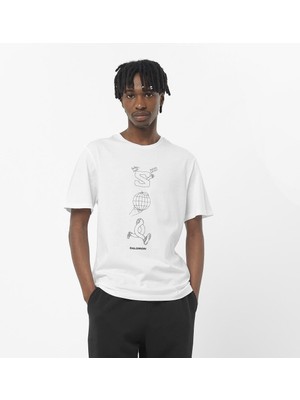 Salomon WORTHY Erkek Tişört White LC2287400