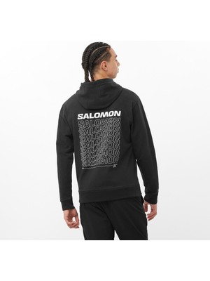 Salomon Dynamic Logo Erkek Sweatshirt - Siyah