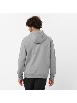 Salomon Logo Performance Erkek Sweatshirt - Gri