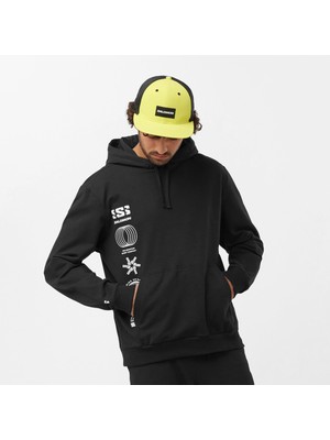 Salomon Graphic Pull Over Erkek Sweatshirt - Siyah