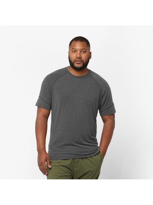 Salomon Runlife Erkek Gri Koşu Tişört