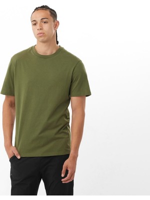 Salomon Sal Dynamic Logo Erkek Yeşil Tişört