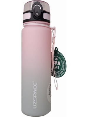 Uzspace Tritan Su Matarası 500ML VGN3026 Pink-Grey