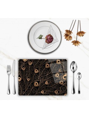 BD Digital Özel Tasarım Cam Baskılı Gold Desenler Supla  Tekli