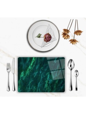 BD Digital Özel Tasarım Cam Baskılı Mermer Desenli Cam Supla  Tekli