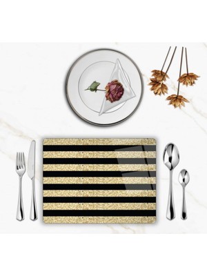 BD Digital Özel Tasarım Cam Baskılı Gold Desen Supla  Tekli