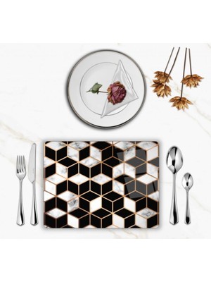 BD Digital Özel Tasarım Cam Baskılı Mermer Desen Supla  Tekli