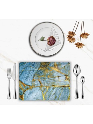 BD Digital Özel Tasarım Cam Baskılı Mermer Desenli Cam Supla  Tekli