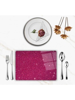 BD Digital Özel Tasarım Cam Baskılı Parıltı Supla Takımı 2 Adet