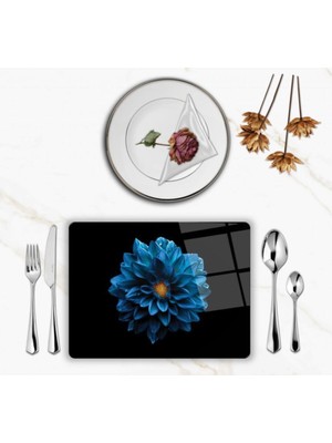 BD Digital Özel Tasarım Cam Baskılı Çiçek Supla Takımı 2 Adet