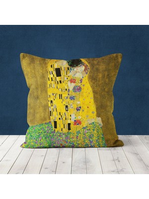 The Lucid Lab Öpücük - The Kiss Çift Taraflı Kırlent Kılıfı 2 Adet