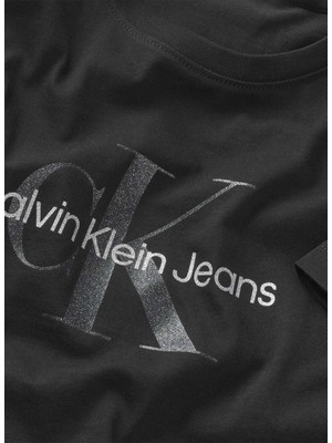 Calvin Klein Baskılı Siyah Kız Çocuk T-Shirt IG0IG02529BEH