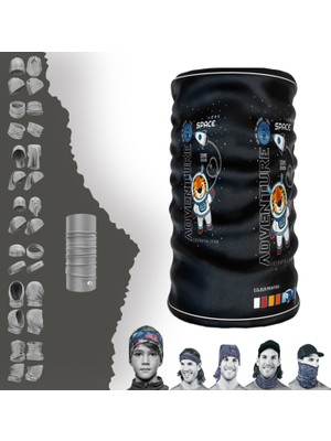 E-Taktik Extreme Uzaylı Aslan Desenli Boyunluk Bandana Baf Toka Maske Saçbandı