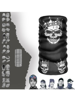 E-Taktik Extreme Üçlü Kuru Kafa Boyunluk Bandana Baf Toka Maske Saçbandı