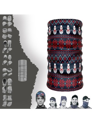 E-Taktik Extreme Noel Kardan Adamlı Boyunluk Bandana Baf Toka Maske Saçbandı