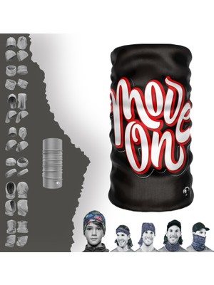 E-Taktik Extreme Kırmızı Beyaz Moveon Boyunluk Bandana Baf Toka Maske Saçbandı