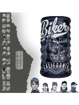 Extreme California Yazılı Boyunluk Bandana Baf Toka Maske Saçbandı