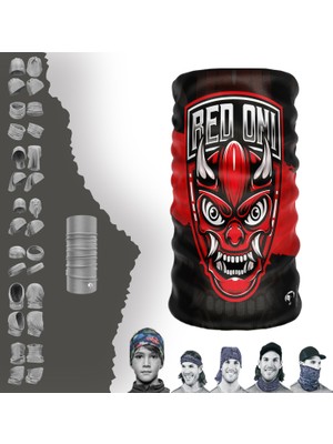 Extreme Kırmızı Red Onı Boyunluk Bandana Baf Toka Maske Saçbandı