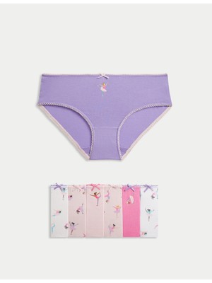 Marks & Spencer 7'li Balerin Desenli Külot