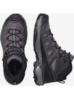 Salomon x Ultra 360 Leather Mid Gore-Tex Kadın Outdoor Botu - Gri