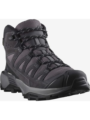 Salomon x Ultra 360 Leather Mid Gore-Tex Kadın Outdoor Botu - Gri