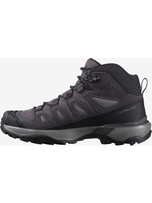 Salomon x Ultra 360 Leather Mid Gore-Tex Kadın Outdoor Botu - Gri