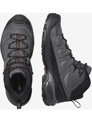 Salomon x Ultra 360 Leather Mid Gore-Tex Erkek Outdoor Botu - Gri