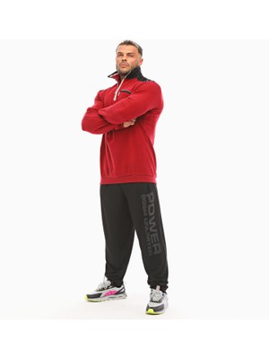 Big Sam Erkek Kışlık Causal Bordo Sweatshirt Big Sam 4662