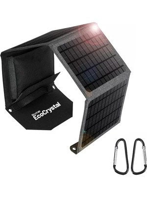 Wochee Ecocrystal 24W 4 Yapraklı Taşınabilir, Katlanabilir Güneş Paneli, 24WATT