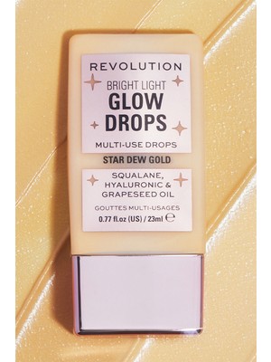 Revolution, Bright Light, Drops Likit Aydınlatıcı, Golden Star Dew (23 ml)