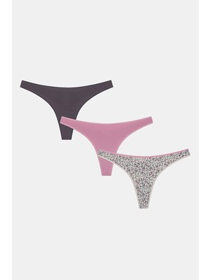 Penti Wild Leo Pamuklu 3lü Çok Renkli Tanga Külot