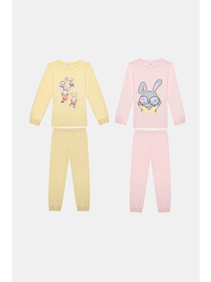 Penti Kız Çocuk Volleybunny 2li Çok Renkli Pijama Takımı