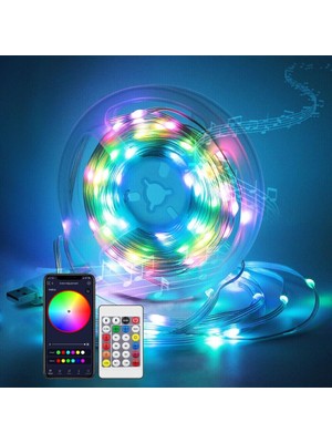 Dora Led  Usb'li 5V Yılbaşı LED Işık Dış Mekan, Rgb Pixel Akıllı Peri LED 10 Metre