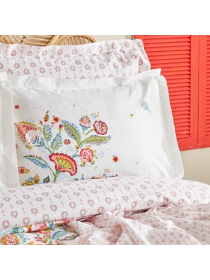 Karaca Home Sarthe  Pamuk Çift Kişilik Nevresim Pike Takımı Multicolor