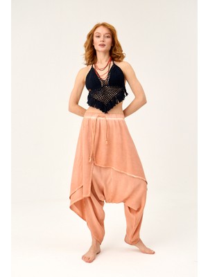 Ravenraw Viskon Paçalı Şalvar Pantolon