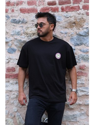 Tişört Unisex Over Size Ön Baskılı %100 Pamuk Kaliteli Ürün