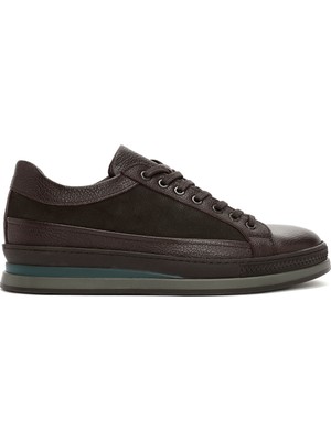 Derimod Erkek Kahverengi Bağcıklı Casual Sneaker 24WFD660014