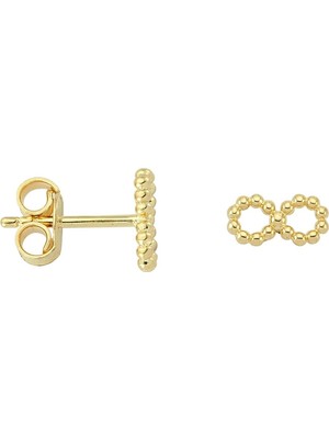 goldkupe 14 Ayar Altın Sonsuzluk Küpe 0,82 gr