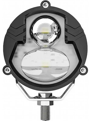 Mega Oto Market LED Spot Işık ve Beyaz Projektör Lens Yuvarlak Çift Gözlü LED Off Road Lamba Motosiklet ve Iş Makinesi Projektörü 12V-85V