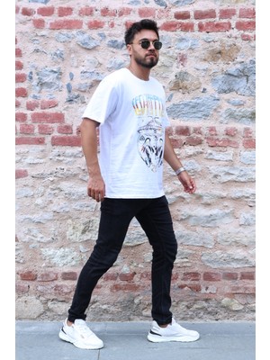 Giraffes Tişört Unisex Over Size Ön Baskılı  Pamuk Kaliteli Ürün