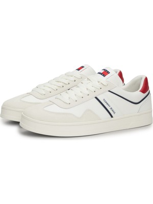 Tommy Hilfiger Tjm Leather Retro Cupsole Mavi Erkek Sneaker