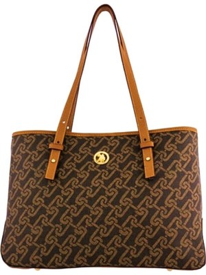 Bags Shoes U.S. Polo Assn. Omuz Askılı Kadın Çanta Kahve-Taba Us24100