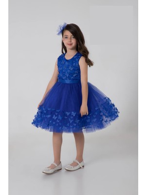 Wizzy Kelebekli Tüllü Elbise 2/9 Yaş