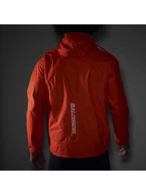 Salomon Bonatti Waterproof Erkek Yağmurluk - Kırmızı