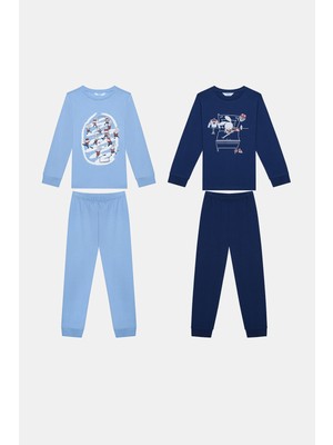 Penti Erkek Çocuk Hockey Bunny 2li Çok Renkli Pijama Takımı