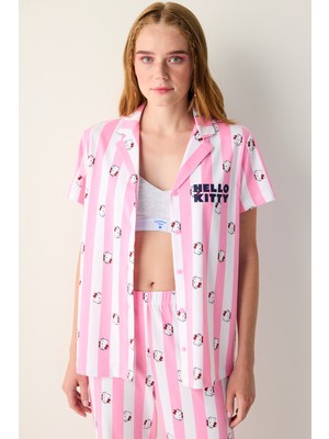 Penti Sanrio Happy Beyaz Gömlek Pantolon Pijama Takımı