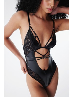 Penti Medusa Siyah Bodysuit - Privee Koleksiyonu